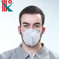 High Quality White Disposable Foldable Active Carbon Respirator Face Mask Bfe 95% 99%, with Ce Certificate, Single-Use